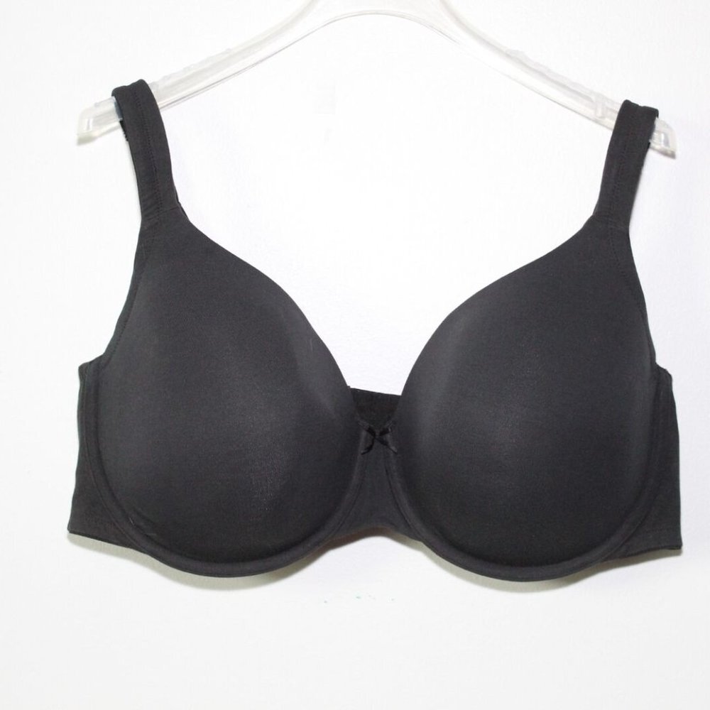 ✨2/$20 Cacique Lane Bryant Lightly Lined Full Coverage Bra Black Size 46DDD - Picture 1 of 11